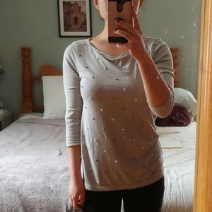 Ann Taylor Loft pearl beaded top